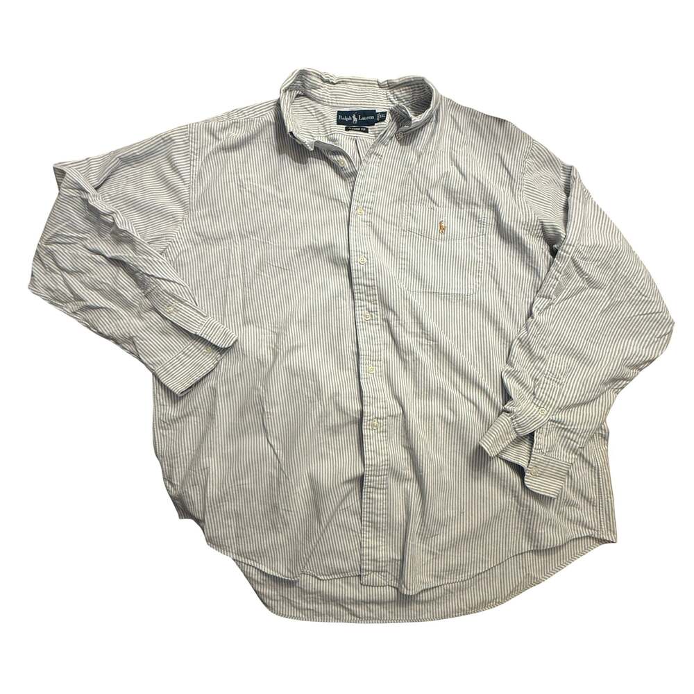 Ralph Lauren Classic Fit Striped Button Down Shirt XXL